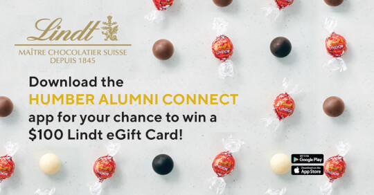 Download Humber Alumni Connect for your chance to WIN!